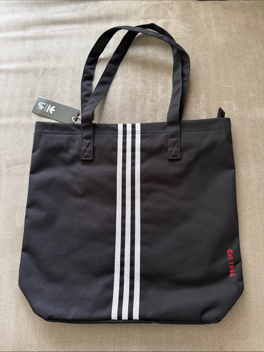 Adidas x Korn Black Tote Bag with Red Korn Accent - NWT! - Picture 4 of 5